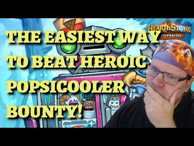 The EASIEST way to beat HEROIC Popsicooler (Hearthstone Mercenaries Alterac Valley bounty guide)