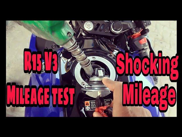 Yamaha R15 v3 mileage test | Actual mileage check city and highway shocking results