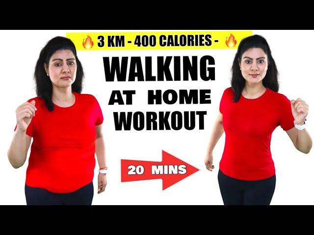 Quick & Easy 20-min Home Walk For Weight Loss | Beginner's FAT BURING Workout 