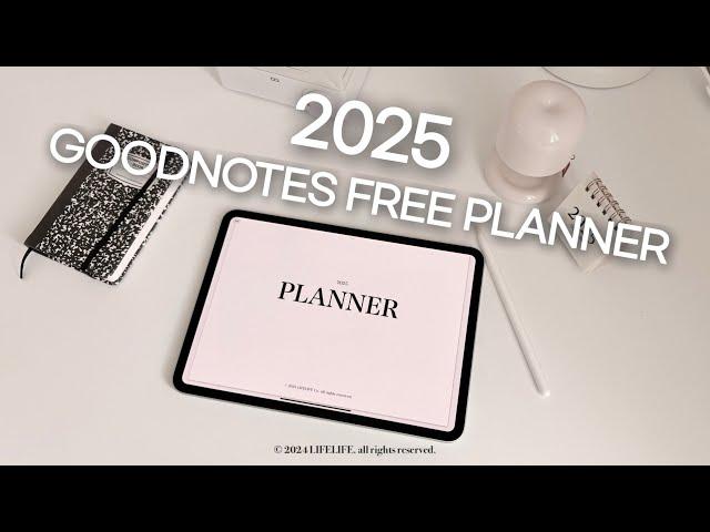 2025 GoodNotes Free Planner with Hyperlinks