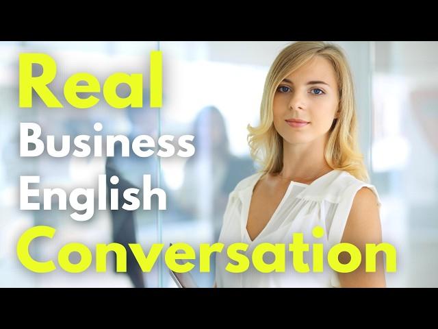 REAL Business English Conversation "Are you at an ADVANCED level?" | Business English Learning