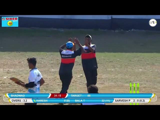 SARVESH PATIL WADEGHAR TAKE WICKET HATTRICK AT CHAMPION TROPHY SARAVALI 2022