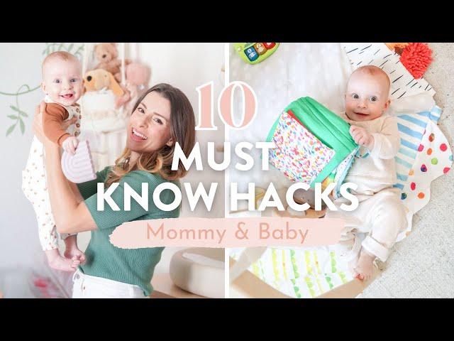 10 *MUST KNOW* Mom Hacks | How To Survive The First Year with a Baby!