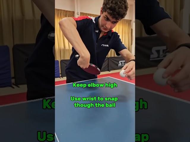 How To Backhand Flick Table Tennis