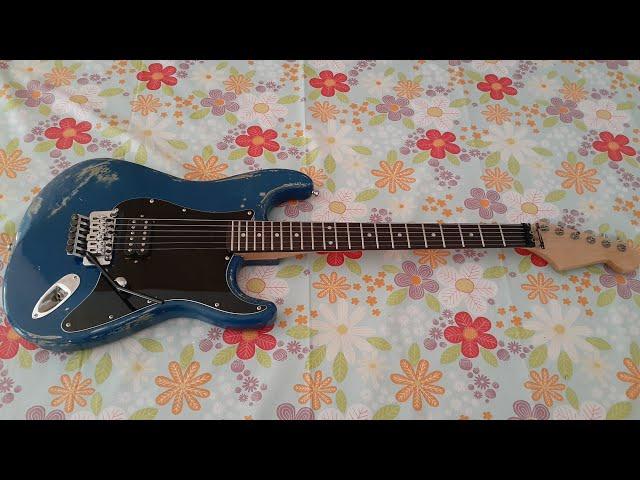 Budget super strat. USA fender body ebay local luthier neck