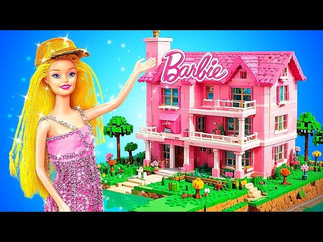 Maison Lego pour ma poupée ! Astuces de dessin et d'art  Bricolages pour ma Barbie riche par 123 GO