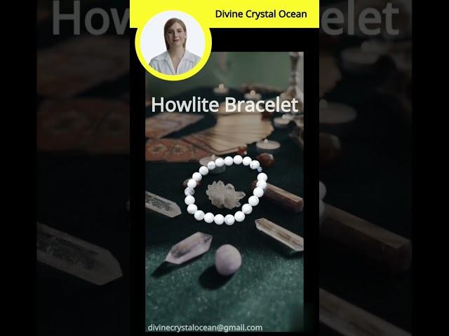 100 %Natural Howlite Bracelet ll Howlite Bracelet Benefits With Premium Quality