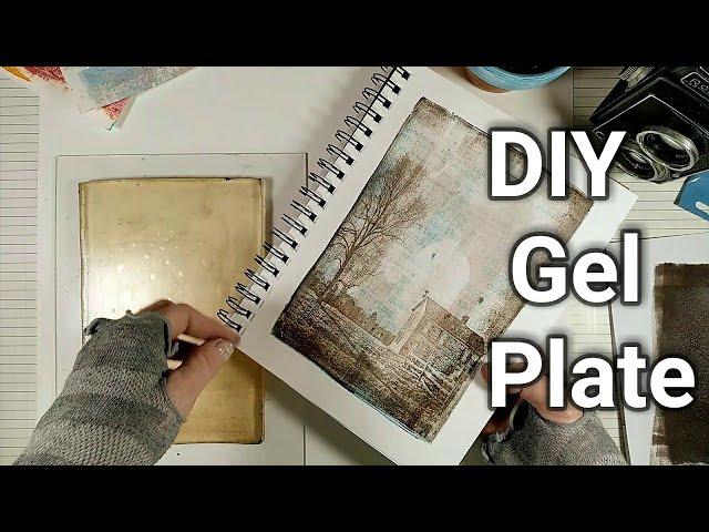 How to print photos with a DIY homemade gel plate