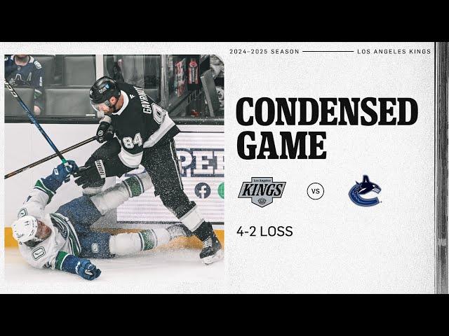 LA Kings fall to the Vancouver Canucks by a Score of 4-2 in Los Angeles | 11.07.24