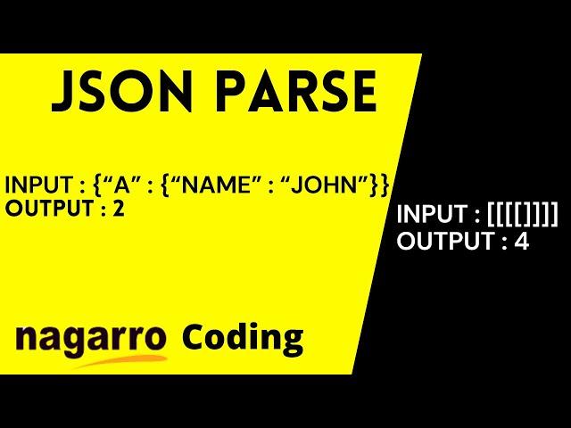 JSON Parse and Stringify Coding Solution | #Nagarro #InputOutputCampus