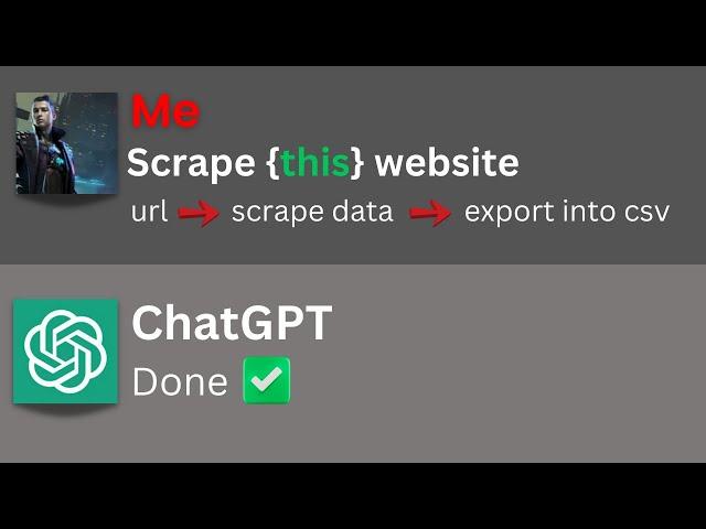 Web Scraping Using ChatGPT  #openai  #chatgpt  #webscraping | extract data from website