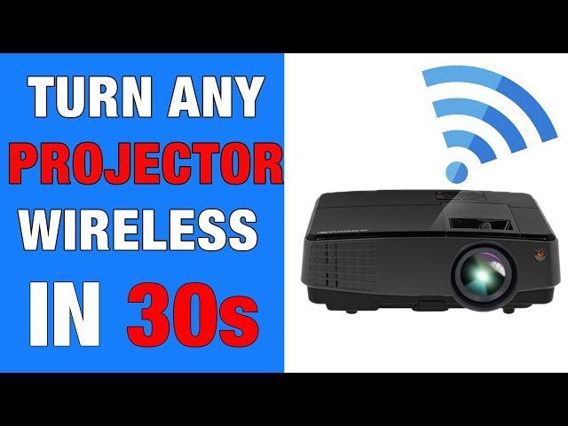 Turn ANY projector into a smart tv in 30 sec (wireless)