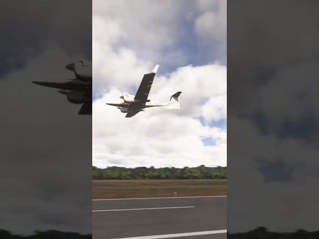 COWS DA-42vi in Microsoft Flight Simulator 2024 #shorts #short #msfs2024 #cowsda42