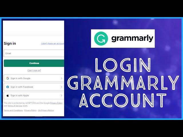 How to Login to Grammarly Account 2023? Grammarly Sign In