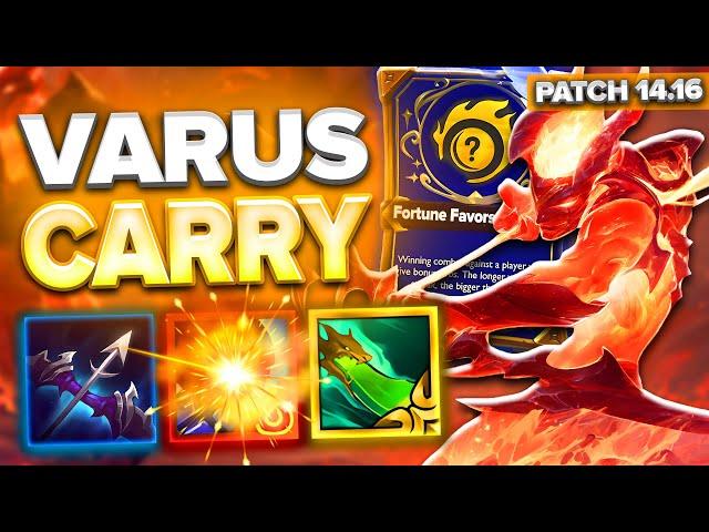 *NEW BUFFED* Varus Carry Is INSANE!!! | Teamfight Tactics Set 12 Ranked