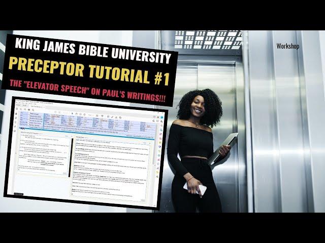 Preceptor Application  Tutorial Workshop #1