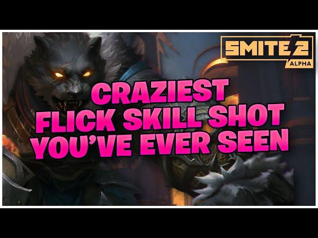 CRAZIEST FLICK SKILL SHOT YOU'VE EVER SEEN! SMITE 2 ANHUR