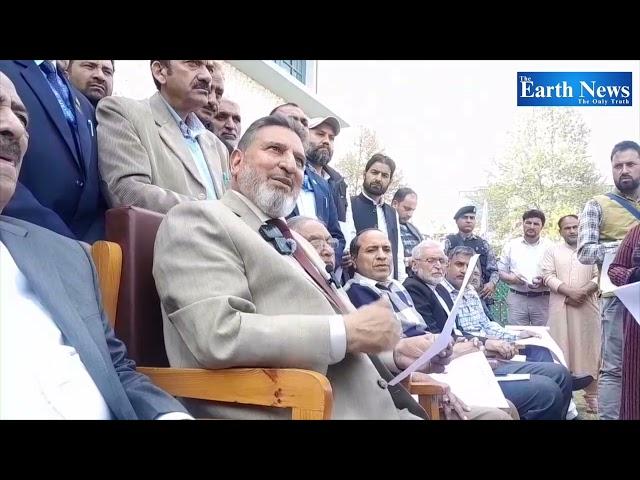 Press conference by J&k Apni Party president Syed Altaf Bukhari in Srinagar