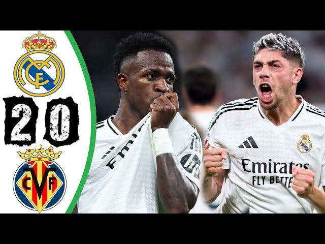 ملخص مباراة ريال مدريد وفياريال 2-0 اليوم | اهداف مباراة ريال مدريد وفياريال| هدف فينيسيوس العالمي