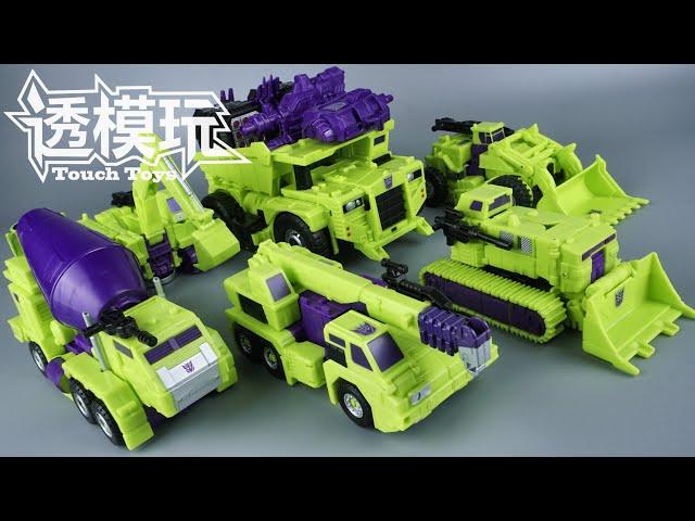 【SwiftTransform】Six Combine!G1 DEVASTATOR! DECEPTICON CONSTRUCTICONS COMBINER WARS Unite Warriors大力神