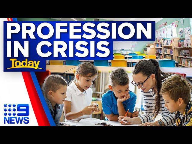 Almost half of Aussie teachers thinking of quitting in 2024 | 9 News Australia