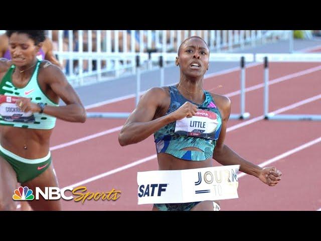 Shamier Little holds off Dalilah Muhammad to snag 400 hurdles national title | NBC Sports