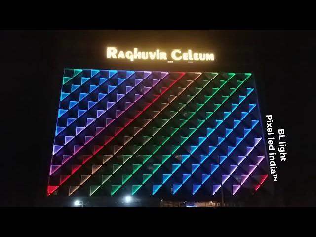 building facade light project | in Surat Raghuvir developers