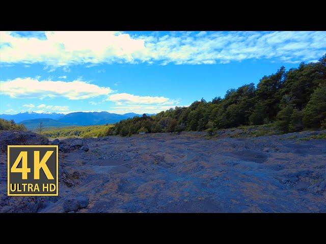 Colorful Wide Valley Nature Walk 4K (With Ambient Nature Sounds And Music)