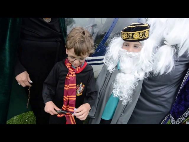 Telford school's magical day as Harry Potter characters arrive by helicopter