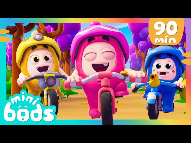 Bike Adventure | Minibods | Mini Oddbods | Baby Oddbods | Funny Cartoons For Kids