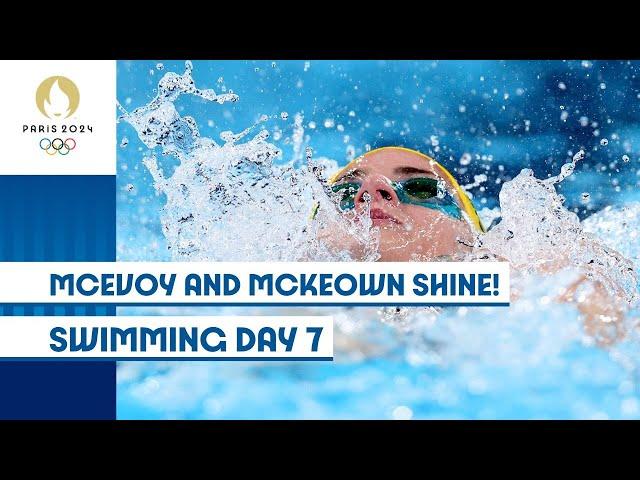  McEvoy and McKeown Shine! | Swimming Day 7 | #Paris2024 Highlights