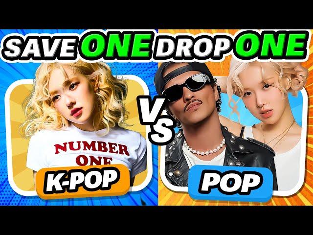 KPOP vs POP battleSave One Drop One - Kpop Quiz challenge 2024 | K-Music Quiz