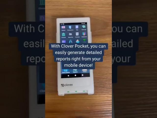  How to Generate Detailed Reports with Clover Pocket! Mobile Payments | Clover Pocket | Mobile POS