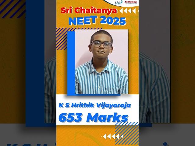 K S Hrithik Vijayaraja Achieved 653 Marks in NEET 2025 | NEET Topper Strategy | #neet2025result