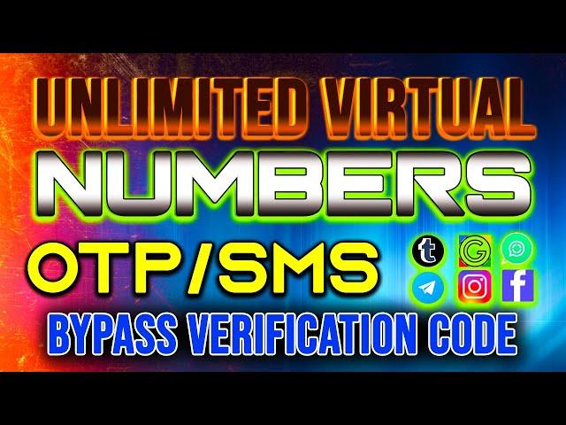 1000% Get Free UNLIMITED Phone Number For OTP Verification Codes | Virtual Numbers | OTP/SMS Bypass