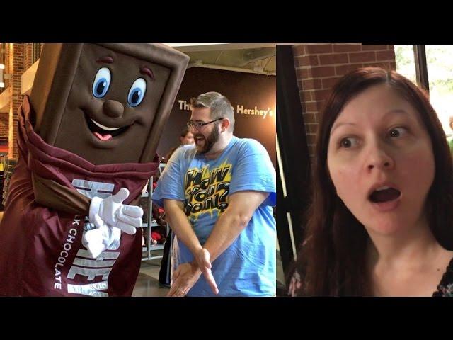 EMBARRASSING HUSBAND ANNOYS WIFE AT HERSHEYS CHOCOLATE WORLD