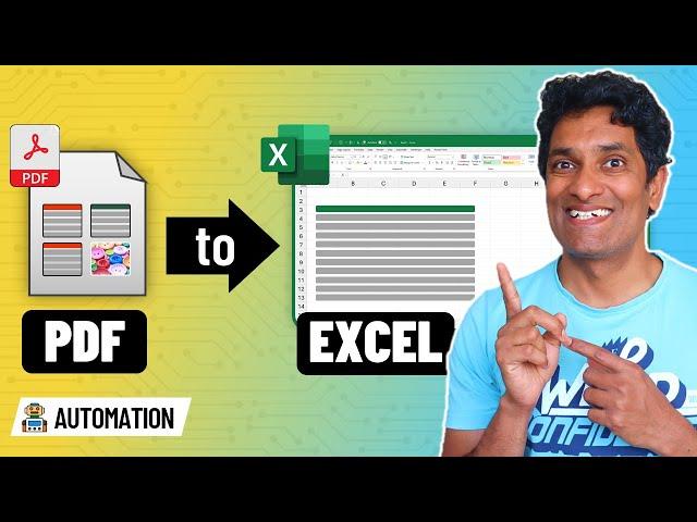 How to "automatically" extract data from a messy PDF table to Excel