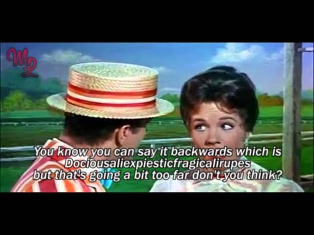 Mary Poppins (1964) - "Supercalifragilisticexpialidocious" - Video/Lyrics