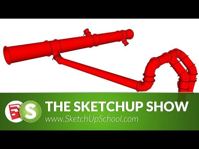 Pipe Layout with 3Skeng for Sketchup | SketchUp Show #69 (Tutorial)