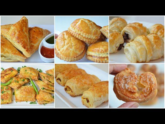 PUFF PASTRY DOUGH + Different Recipes by (YES I CAN COOK)