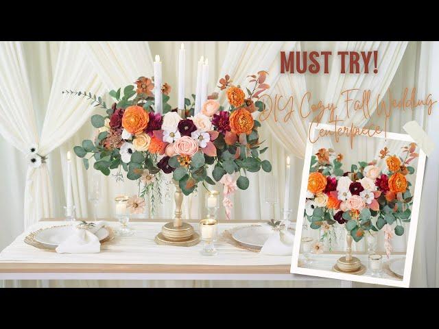 New! COZY Fall Decorating Ideas 2024 | Must Try DIY Stunning Candlelit Wedding Centerpiece