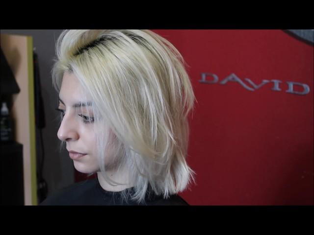 David Troy cutting hair