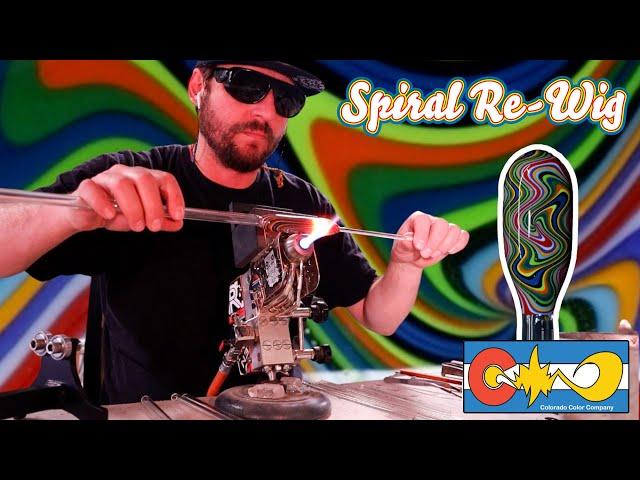 Spiral Re-Wig - Colorado Color Company - Glassblowing Tutorial - Borosilicate - How To Make a Pipe