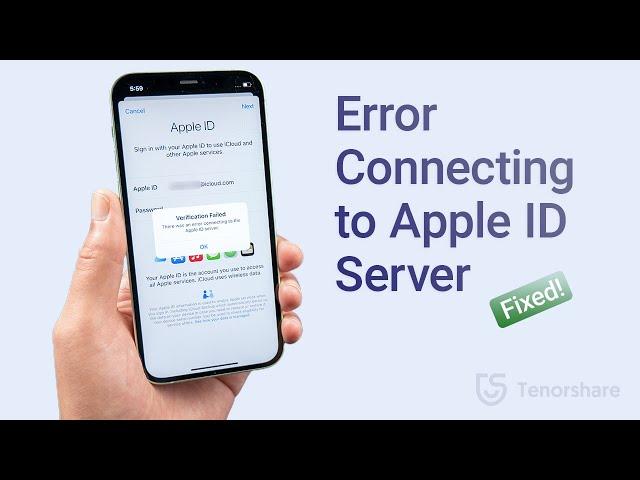 How to Fix There was an error connecting to the Apple ID server