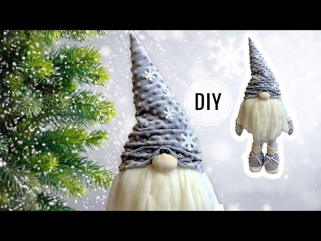 Large SCANDINAVIAN GNOME on legs with your own hands + making patterns - DIY