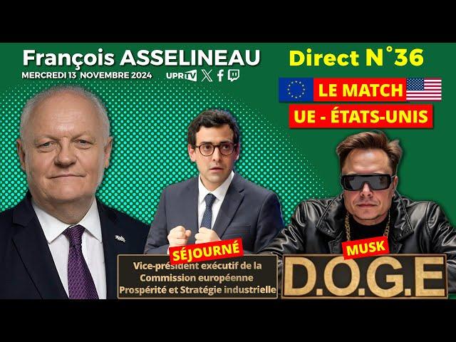 François Asselineau répond à vos questions en direct - n°36