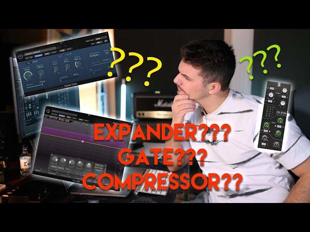 Expander VS Noise Gate VS Compression. What do they do???