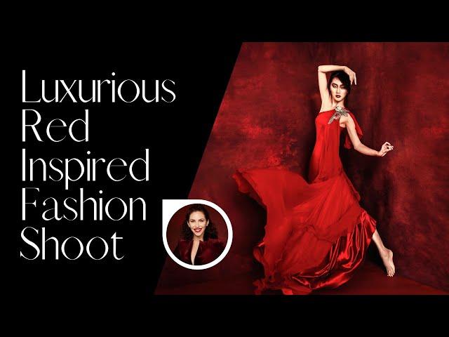 Creating a Luxurious Red Inspired Fashion Shoot