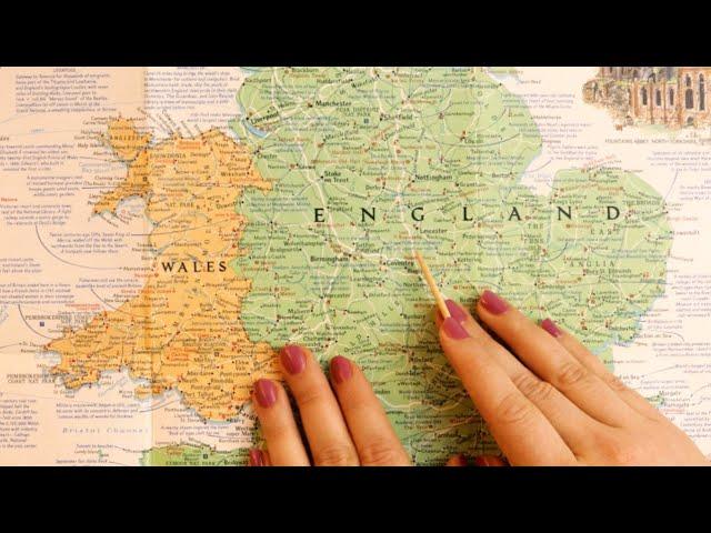 ASMR A Map of England (soft spoken)