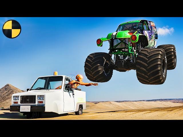 Most Epic Monster Truck Mayhem on the Roads #4  BeamNG.Drive